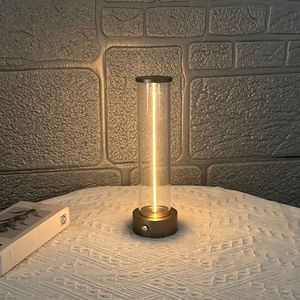 现代简约LED充电线条小夜灯卧室床头触摸USB充电氛围台灯创意礼物