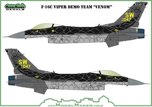 Model Maker Decals D48157 1/48 F-16C "毒液”演示机 配田宫