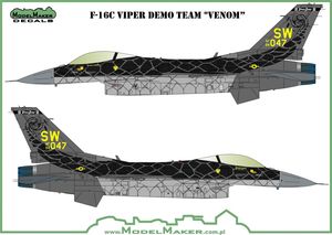 Model Maker Decals D32157 1/32 F-16C "毒液”演示机 配田宫