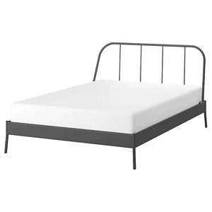 苏州IKEA宜家 科帕达 床架铁艺床单人双人家用出租房床北欧简约