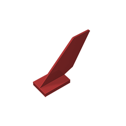 兼容乐高6239 2x6x4飞机尾翼积木配件零件益智玩具