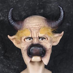 新款牛魔王牛头面具成人西游记动物全脸头套表演万圣节装扮道具