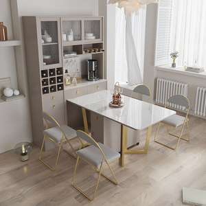 酒柜餐桌一体折叠