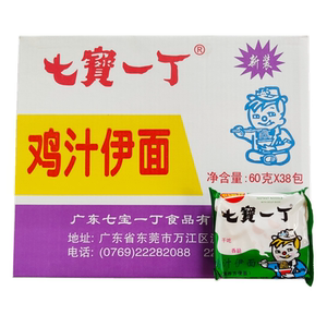 七宝一丁鸡汁伊面方便面干吃面干脆面泡面童年回忆整箱38包包邮