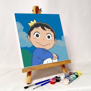 儿童diy数字油画小学生卡通动漫手工填色填充装饰油彩画波吉王子