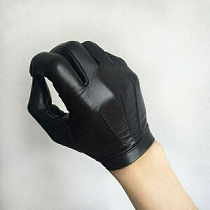 羊皮手套男女士吃鸡款单皮手套触屏冬季保暖定制紧手手套