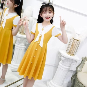 连衣裙女童田园风夏10岁小女孩裙子两件套韩版网红洋气童装公主裙