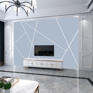 新款几何3d墙纸定制电视背景墙壁纸大气北欧风影视墙壁画现代简约