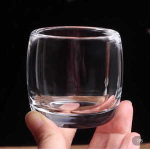 高端水晶杯茶杯天然原石不烫手个人专用杯养生无铅中式纯色耐热