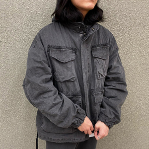 美娜东大门韩国代购男装夹克重工水洗机能多口袋os阔版猎户装外套