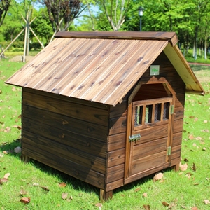 室外狗棚四季通用狗别墅户外柯基中小大型犬狗屋室外保暖狗舍通用