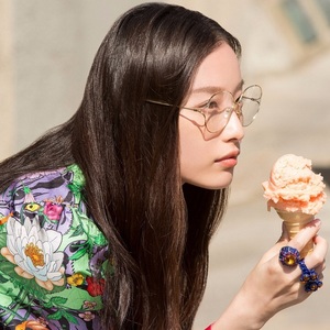 倪妮同款gucci古奇墨镜gg0253sa镂空珍珠款女款太阳镜gg0254oa