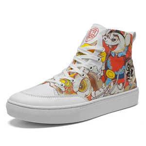 安踏板鞋高帮涂鸦