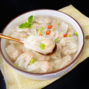 闽南特产小吃 手工牛肉扁食云吞肉燕皮馄饨扁食冷冻速食混沌火锅