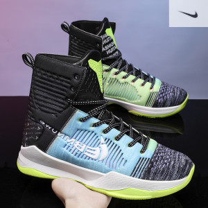 耐克aj夏季科比篮球鞋新黑曼巴大码球鞋高帮透气男鞋青少年运动鞋