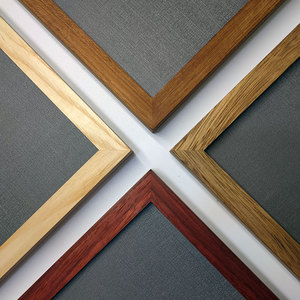 纯实木定制相框摆台拼图用简约原木大画框卡纸胡桃木榫卯装裱挂墙