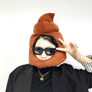 大便便奥利给头套可爱搞怪屎粑粑秋冬保暖沙雕网红拍照搞笑卡通帽