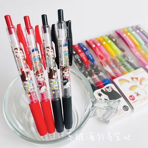 【现货】日本斑马sarasa蜡笔小新熊本熊限定coco酱套装中性笔