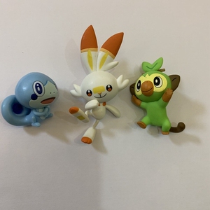 正散货神奇宝贝剑盾御三家手办炎兔儿泪眼蜥敲音猴模型精灵宝可梦