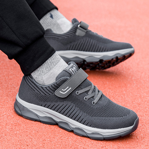 春季老北京布鞋男鞋软底防滑老人鞋轻便中老年运动健步爸爸鞋透气