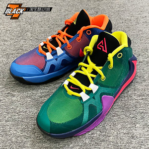 耐克nike zoom freak 1 字母哥1代倒钩全明星篮球鞋bq5633-600