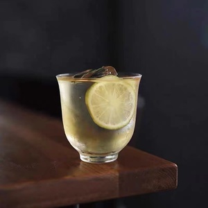 功夫茶系列国风鸡尾酒冰球杯古典玻璃杯鸡尾酒杯水晶古典威士忌杯