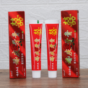 婚庆用品结婚新娘订婚陪嫁女方新人嫁妆情侣云南红花清新薄荷牙膏