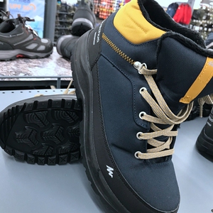 迪卡侬冬季男士雪地鞋靴户外防水防滑保暖棉鞋登山鞋加绒加厚包邮