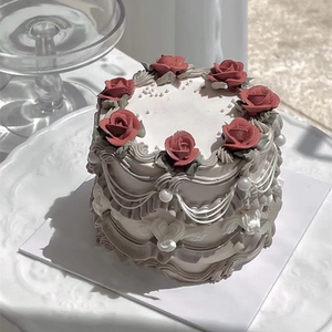 ins简约森系女神定制法式复古生日蛋糕北京重庆杭州全国同城配送