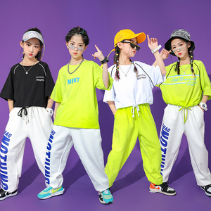 夏季儿童啦啦队演出服小学生运动会班服幼儿园啦啦操舞蹈表演服装