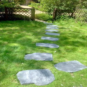 青石板踏步户外花园汀步草坪垫脚庭院防滑地砖别墅园林铺路脚踏石