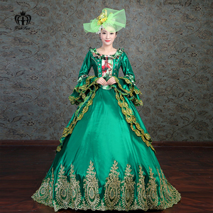 梵狐新款欧式宫廷服装化妆舞会舞台表演装年会宴会公主裙主持人女