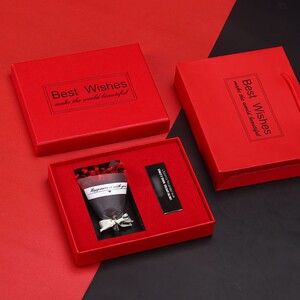 口红礼物盒一1支装空盒小号化妆品包装盒ins单支高档网红精致创意