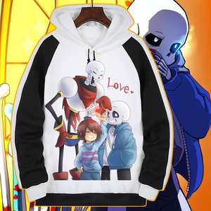 传说之下卫衣秋冬 undertale 骷髅动漫 sans衣服套装加绒连帽外套