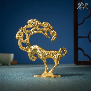 铜师傅 陕历博宝物团系列《金怪兽》家居饰品 铜工艺品 礼品 摆件