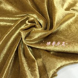 金色优质金丝绒密丝绒 会议桌台布 婚庆舞台背景装饰展示布料面料