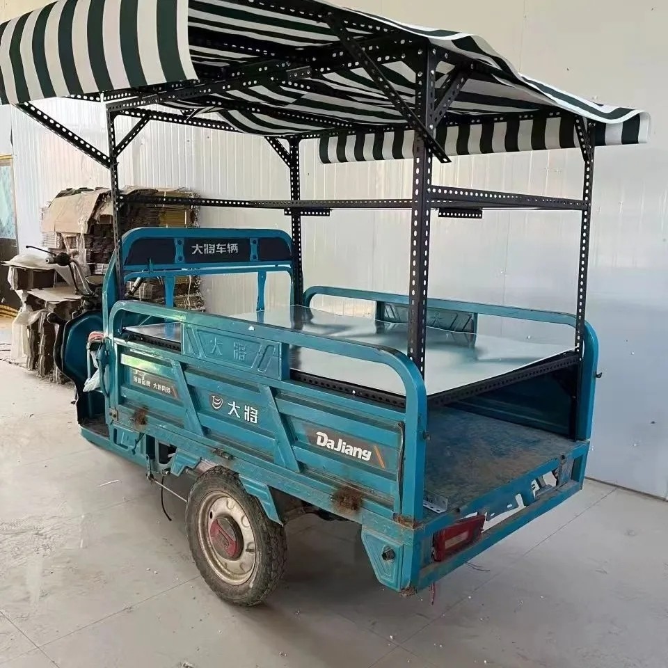 电动三轮车改装摆摊架子炸串路边摊凉面油炸冰粉摆地摊展示架凉皮