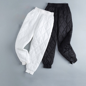 白色棉裤哈伦裤