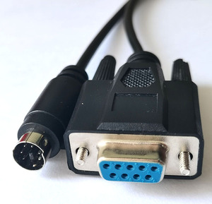 ps2转串口rs232连接线md6芯圆口6针转db9孔/9针com口线2米