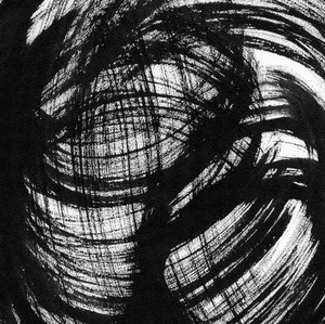 hq454抽象,不规则水黑白色块图案材质花纹背景喷绘印刷装饰画图