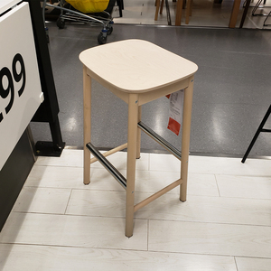 温馨ikea宜家瑞宁吧台凳轻奢高脚凳子现代简约酒吧椅子北欧吧台椅