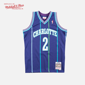 Mitchell&Ness NBA约翰逊94-95年黄蜂SW复古MN球衣篮球服运动背心