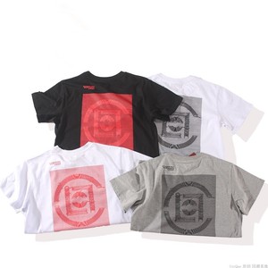 clot陈冠希同款藤原浩中国印青花瓷短袖男女情侣宽松纯棉潮牌t恤