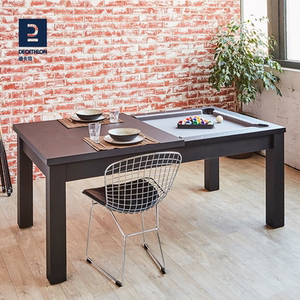 迪卡侬二合一台球桌多功能家用斯诺克成人儿童乒乓球台餐桌ivh3