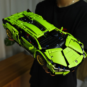 乐高兰博基尼绿牛遥控跑车积木布加迪威龙成人高难度拼装模型玩具