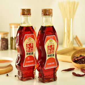 四川五丰黎红辣椒油265ml特辣红油海椒油川菜麻辣龙虾火锅家用辣
