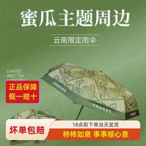 霸王茶姬周边晴雨伞云南限定蜜瓜夏梦玫龙系列双层店长推荐定制