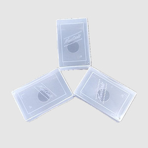 名片盒塑料透明100张卡片包装纸张收纳盒放名片桌面商务包邮大盒