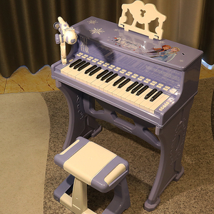 儿童钢琴玩具可弹奏3-9岁家用电子琴女孩5带话筒4迪士尼音乐礼物6