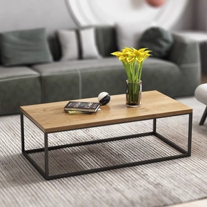 轻奢铁艺茶几简约现代家用小户型客厅简易铁架方形北欧极简铁架